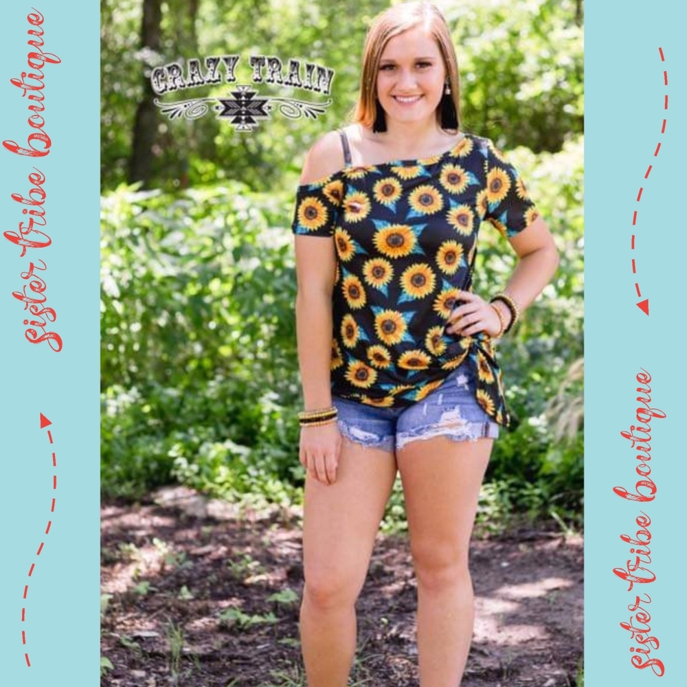 Sunflower Knot Top
